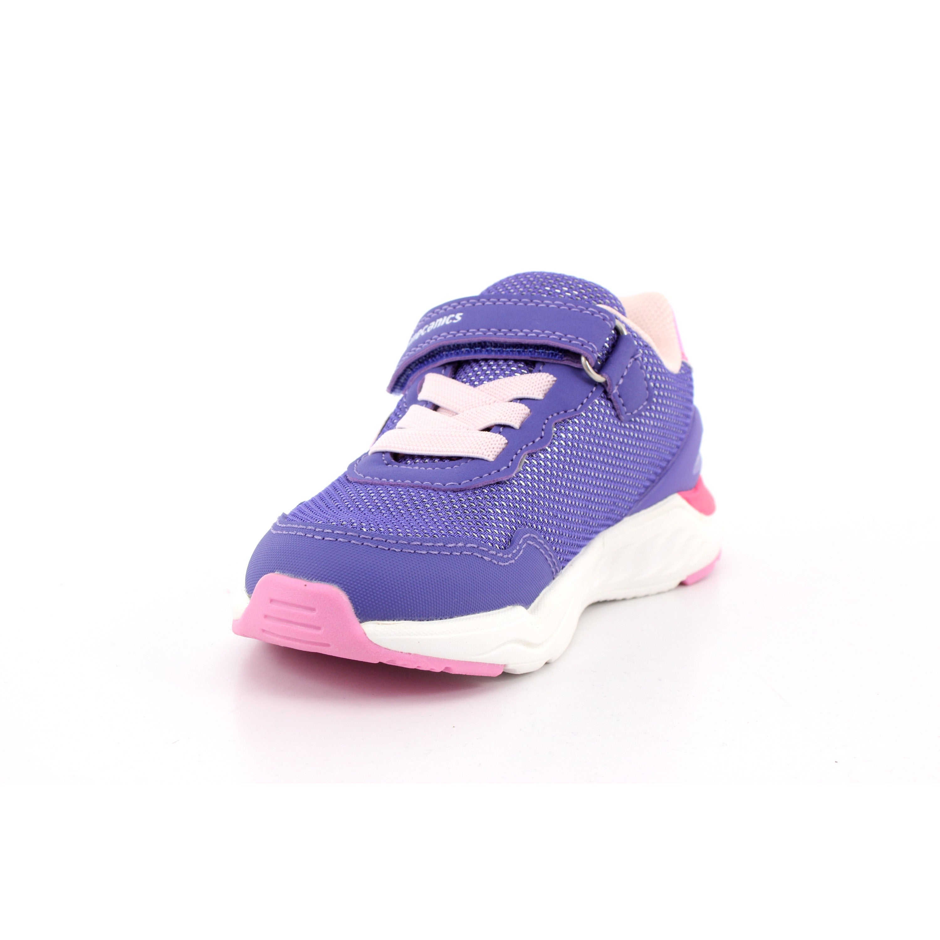 SNEAKER LAMINADO REJILLA METALIZADA LILA