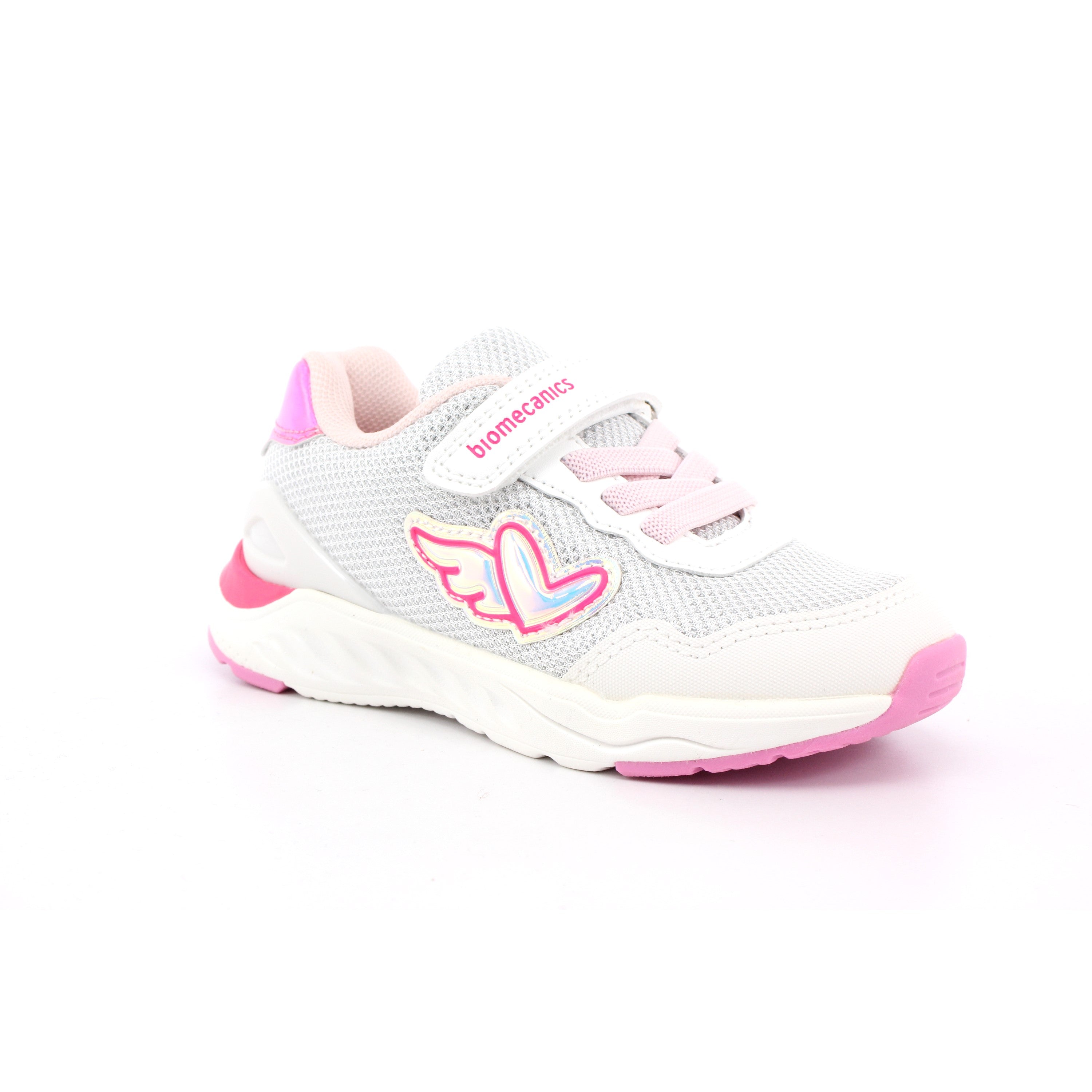 SNEAKER LAMINADO REJILLA METALIZADA BLANCO
