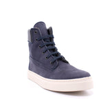 BOTA PIEL CUELLO ACOLCHADO MARINO