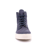 BOTA PIEL CUELLO ACOLCHADO MARINO