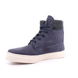 BOTA PIEL CUELLO ACOLCHADO MARINO