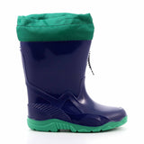 STIVALE PIOGGIA BLU GOMMA CON COLLARINO