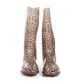 STIVALE PIOGGIA LEOPARDATO