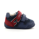 POLACCHINO GORRIX BLU/BORDEAUX NAPPA PU/TESSUTO