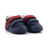 POLACCHINO GORRIX BLU/BORDEAUX NAPPA PU/TESSUTO