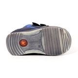 BOTIN DOS VELCROS AZUL MARINO Y SERRAJE AZUL