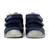 BOTIN DOS VELCROS AZUL MARINO Y SERRAJE AZUL