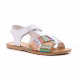 SANDALO FEMMINA VELCRO BIANCO
