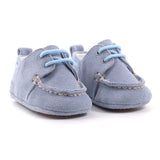 SCARPETTE IN PELLE CELESTE 40