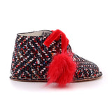POLACCHINO PELLE BIMBA ROSSO/FANTASIA