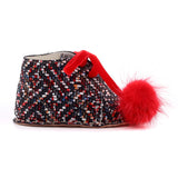 POLACCHINO PELLE BIMBA ROSSO/FANTASIA