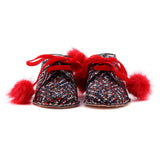 POLACCHINO PELLE BIMBA ROSSO/FANTASIA