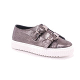 SCARPA DUE FIBBIE NERO