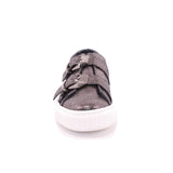 SCARPA DUE FIBBIE NERO