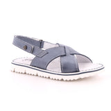 SANDALO VELCRO MASCHIO SBIANCATO BLU