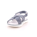 SANDALO VELCRO MASCHIO SBIANCATO BLU