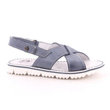 SANDALO VELCRO MASCHIO SBIANCATO BLU