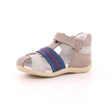 BONUS NUBUCK+CUIR PERFO 123 GRIS BLEU