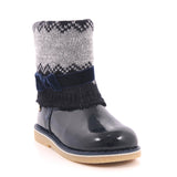 STIVALE FEMMINA BLU VERNICE