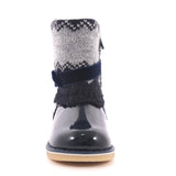 STIVALE FEMMINA BLU VERNICE