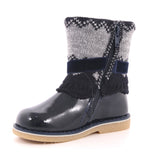 STIVALE FEMMINA BLU VERNICE