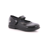 BALLERINA VELCRO VERNICE NERO