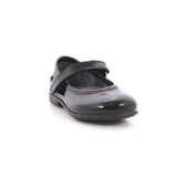 BALLERINA VELCRO VERNICE NERO