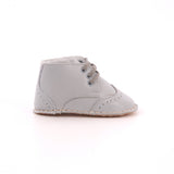 SCARPETTE IN PELLE INGLESINA GRIGIO