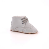 SCARPETTE IN PELLE INGLESINA GRIGIO
