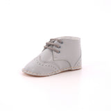 SCARPETTE IN PELLE INGLESINA GRIGIO