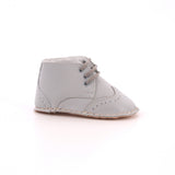 SCARPETTE IN PELLE INGLESINA GRIGIO