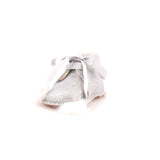 SCARPETTE IN PELLE ARGENTO