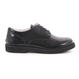 SCARPA ALLACCIATA VERNICE NERO