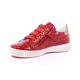 NATURINO ANNIE ZIP ROSSO-PLATINO