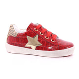 NATURINO ANNIE ZIP ROSSO-PLATINO