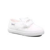 SCARPA TELA BIANCO+FIOCCO