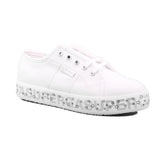 2730 KIDS LETTERING PRINTED PL AC4 WHITE-SILVER