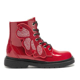 STIVALE LELLI KELLY ALI DI FATA ROSSO VERNICE