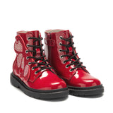 STIVALE LELLI KELLY ALI DI FATA ROSSO VERNICE