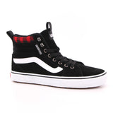 MN FILMORE HI VANSGUARD SUEDE BLACK RED
