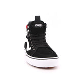 MN FILMORE HI VANSGUARD SUEDE BLACK RED