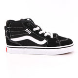 TD FILMORE HI ZIP SUEDE/CANVAS BLACK/WHITE