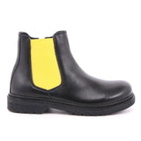 EVOCA JUNIOR BEATLES PELLE NERO + ELAST GIALLO