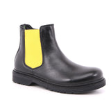 EVOCA JUNIOR BEATLES PELLE NERO + ELAST GIALLO
