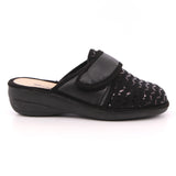 CIABATTA DONNA PUNTA CHIUSA FONDO C1 NERO