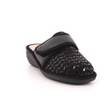 CIABATTA DONNA PUNTA CHIUSA FONDO C1 NERO
