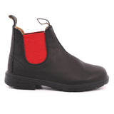 KID LEATHER RED ELASTIC BLACK