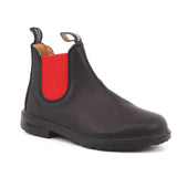 KID LEATHER RED ELASTIC BLACK