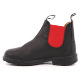 KID LEATHER RED ELASTIC BLACK