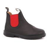 KID LEATHER RED ELASTIC BLACK